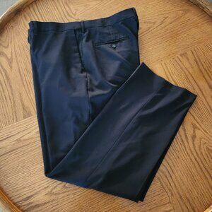 Men's Black Haggar Flat Front Slacks Size 38 X 31